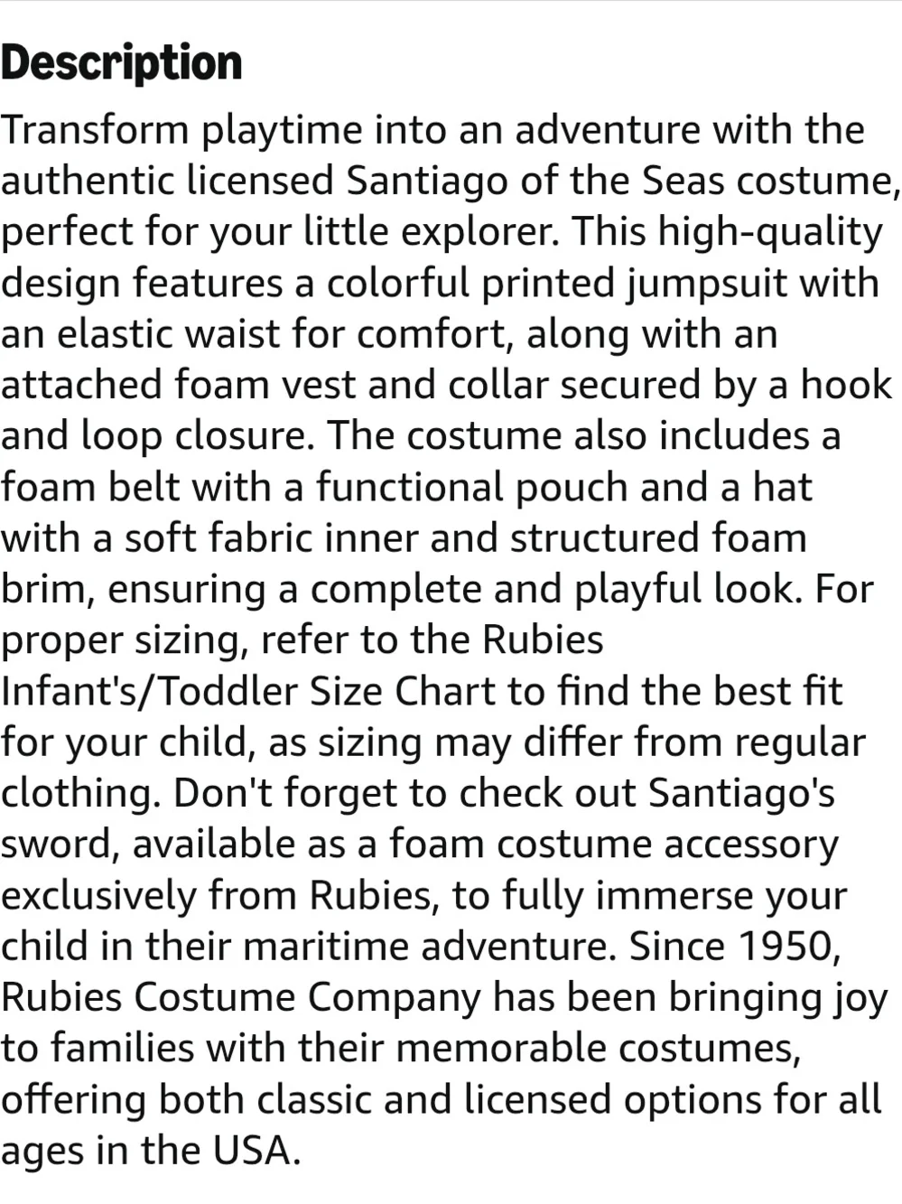 Nickelodeon Red & Blue Pirate Captain Costume